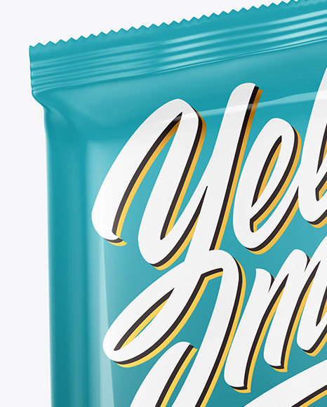 Glossy Snack Bar Mockup