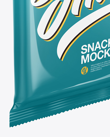 Glossy Snack Bar Mockup