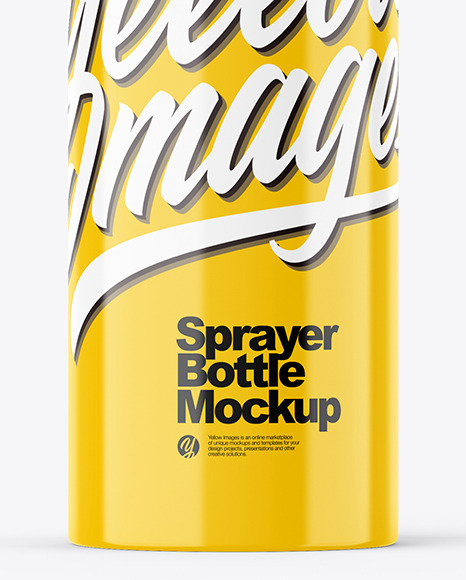 Glossy 100ml Spray Bottle Mockup