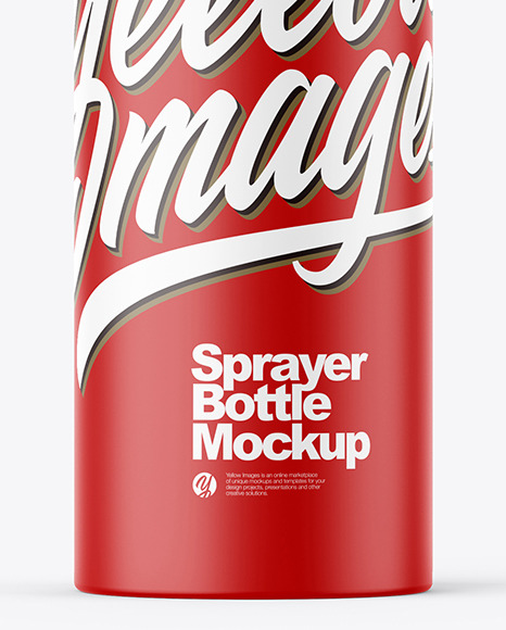 Matte 100ml Spray Bottle Mockup