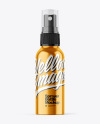 Metallic 100ml Spray Bottle Mockup