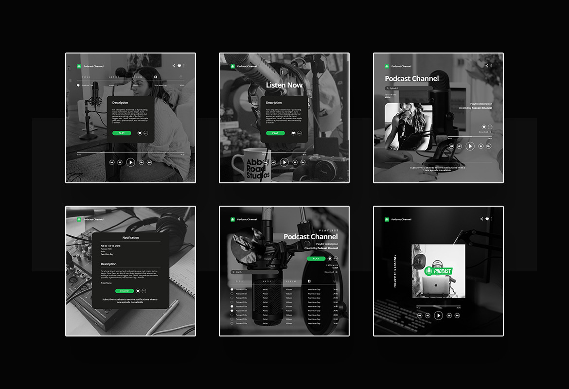 Podcast Instagram Post and Story Template