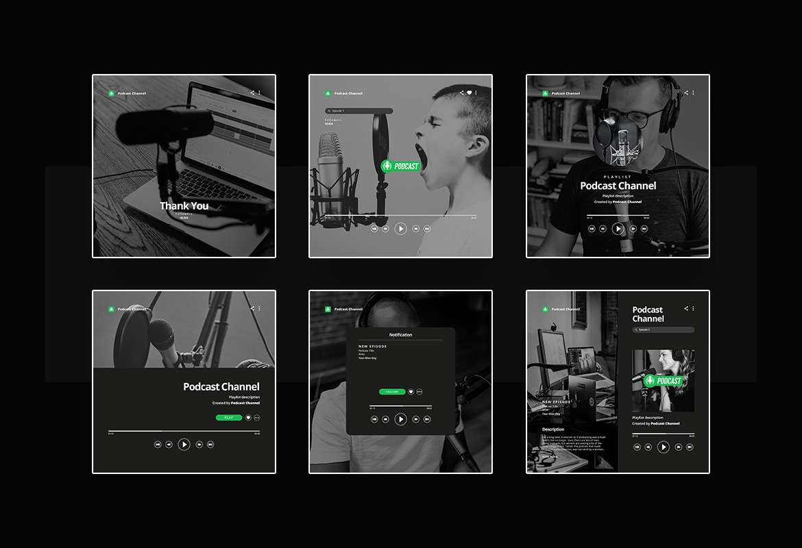 Podcast Instagram Post and Story Template