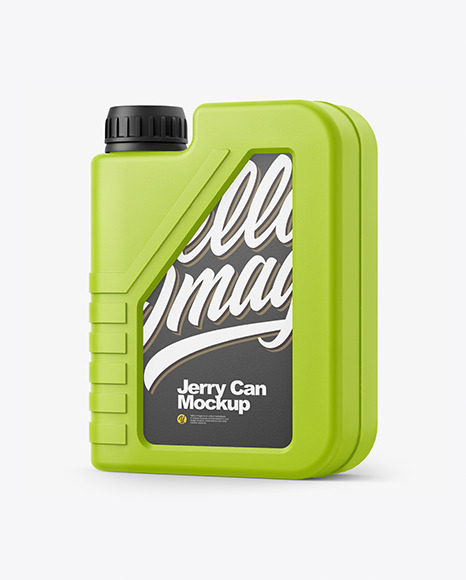 Matte Plastic Jerry Can Mockup