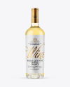 Clear Glass White Wine Bottle Mockup