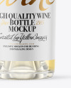 Clear Glass White Wine Bottle Mockup