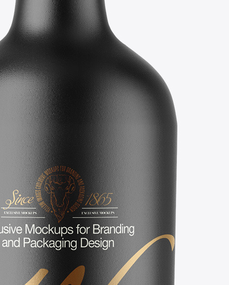 Ceramic Wine Bottle Mockup