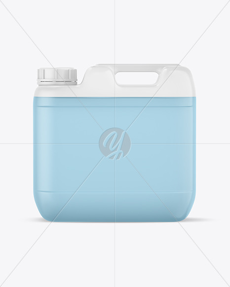 Transparent Plastic Jerry Can Mockup