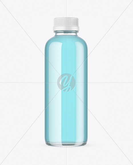 Clear Glass Bottle Mockup