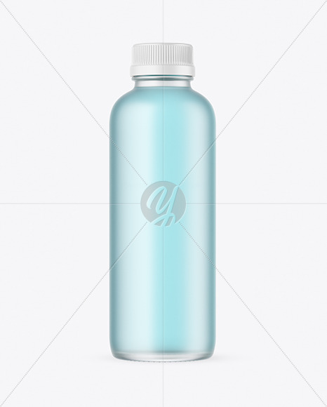 Frosted Glass Bottle Mockup