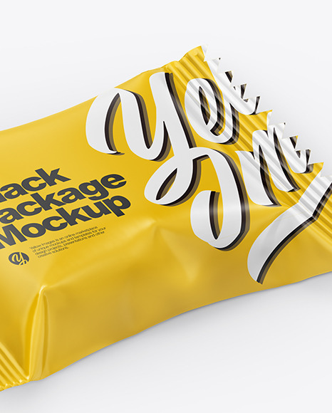 Glossy Snack Pack Mockup