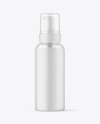 Frosted Cosmetic Bottle with Pump Mockup Frosted Cosmetic Bottle with Pump Mockup