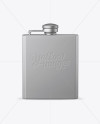 Square Metal Flask Mockup