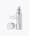 Open Cosmetic Bottle with Glossy Glass Mockup