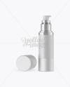 Open Cosmetic Bottle with Matte Glass Mockup