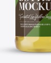 Clear Glass Olive Oil Bottle With Clamp Lid Mockup