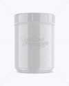 Glossy Protein Jar Mockup Glossy Protein Jar Mockup