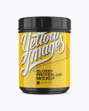 Glossy Protein Jar Mockup Glossy Protein Jar Mockup