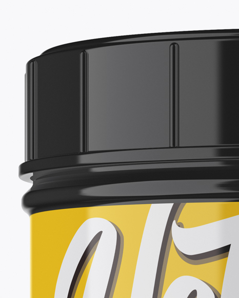 Glossy Protein Jar Mockup Glossy Protein Jar Mockup