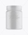 Protein Jar In Matte Shrink Sleeve Mockup