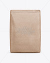 Kraft Paper Bag Mockup - Front View