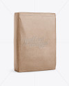 Kraft Paper Bag Mockup - Halfside View