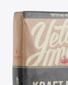 Kraft Paper Bag Mockup - Halfside View