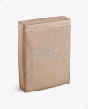 Kraft Paper Bag Mockup - Halfside View (High-Angle Shot)