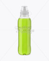 Clear PET Drink Bottle With Sport Cap Mockup