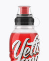 Clear PET Drink Bottle With Sport Cap Mockup