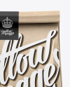 Glossy Kraft Paper Bag Mockup - Front View