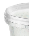 Plastic Container With Sauce Mockup - Half Side View (High Angle)