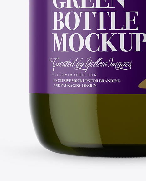 3L Green Glass Bottle With Handle & Clamp Lid Mockup 3L Green Glass Bottle With Handle & Clamp Lid Mockup