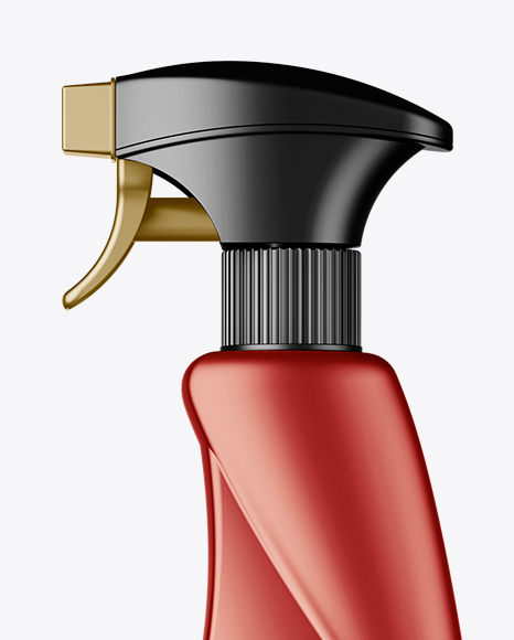 Metallic Trigger Spray Bottle Mockup