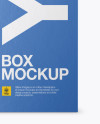 Textured Paper Box with Hang Tab Mockup - Front View