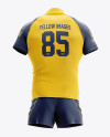 Men’s Full Rugby Kit HQ Mockup - Back View