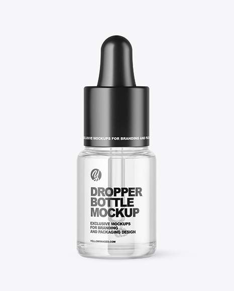 Glass Dropper Bottle Mockup - Glass dropper bottle mockup