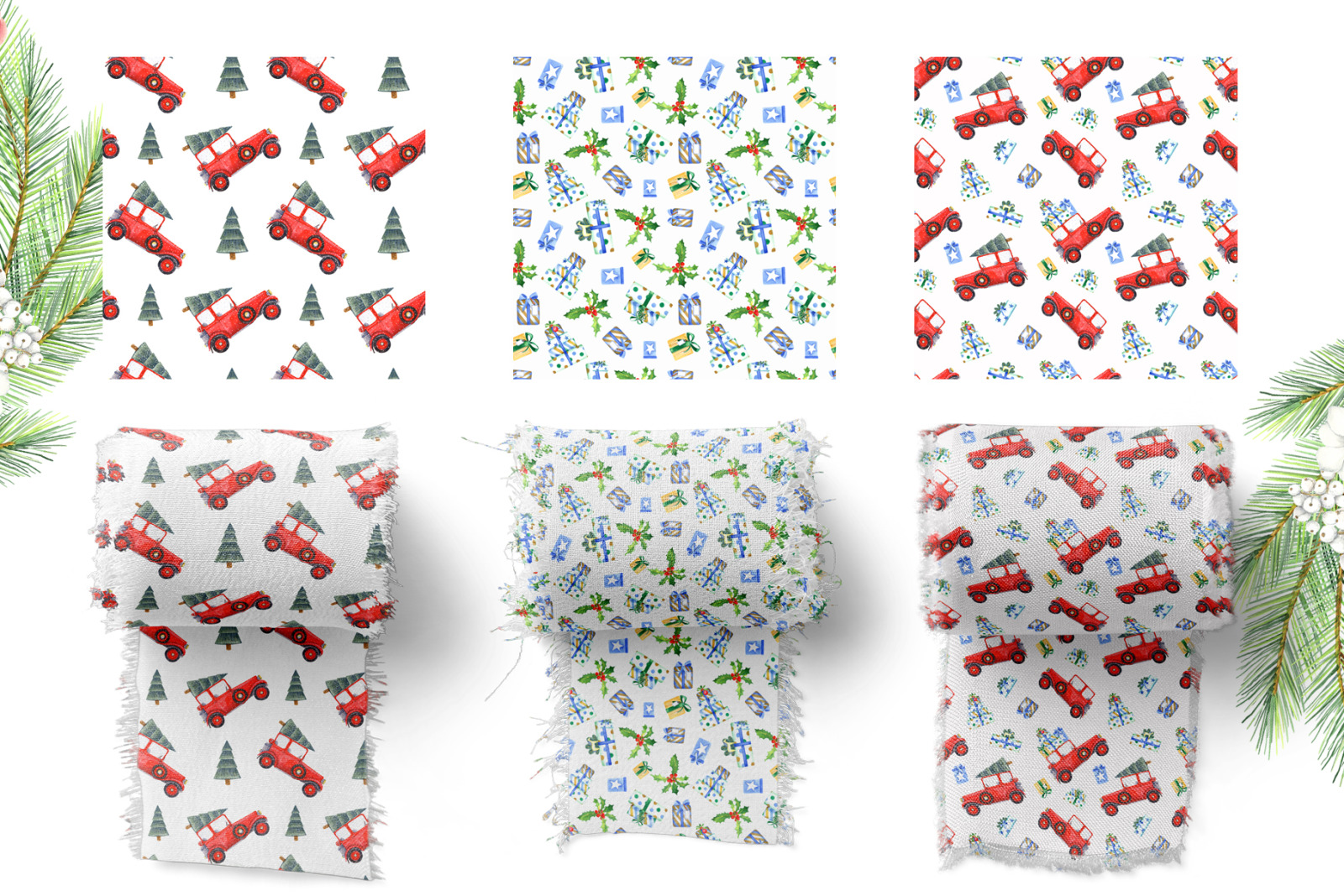 CHRISTMAS Seamless Patterns CHRISTMAS Seamless Patterns