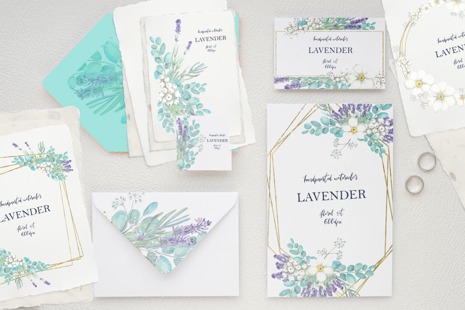 LAVENDER Floral Set LAVENDER Floral Set