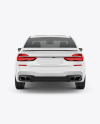 Luxury Car Mockup - Back View