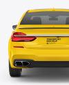 Luxury Car Mockup - Back View