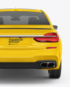 Luxury Car Mockup - Back View