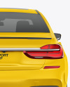 Luxury Car Mockup - Back View