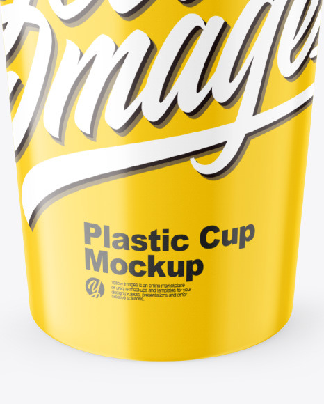 Glossy Plastic Cup w/ Transparent Cap