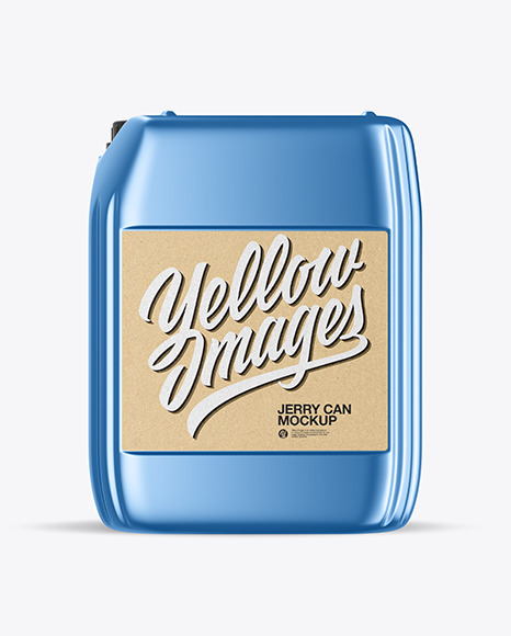 Metallic Jerry Can Mockup