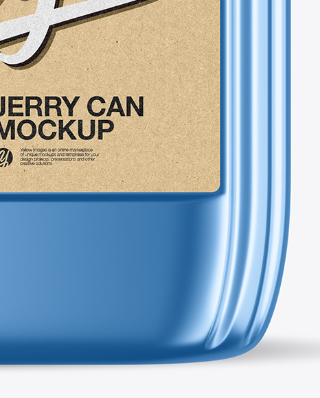 Metallic Jerry Can Mockup