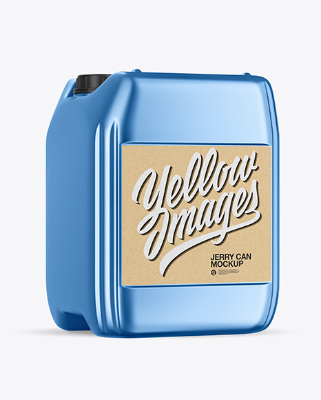 Metallic Jerry Can Mockup