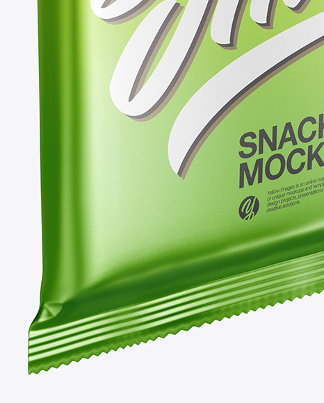 Metallic Snack Bar Mockup