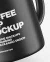 Matte Coffee Cup w/ Splash Mockup