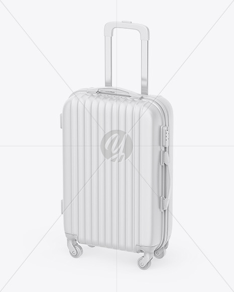 Travel Suitcase Mockup - Half Side View